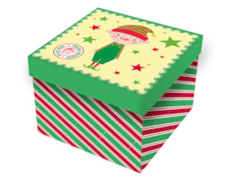 Wholesale Christmas Printed Square Gift Box | Bulk Buy Christmas Gift Boxes