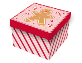 Wholesale Christmas Printed Square Gift Box | Bulk Buy Christmas Gift Boxes