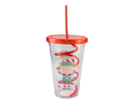 Wholesale Christmas Cup & Twist Straw | Bulk Buy Christmas Homeware