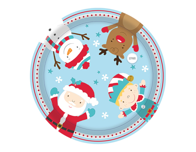 Christmas paper plates wholesale