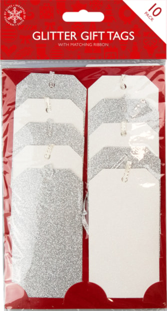 Wholesale Christmas Glitter Gift Tags