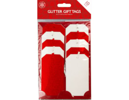 Wholesale Christmas Glitter Gift Tags