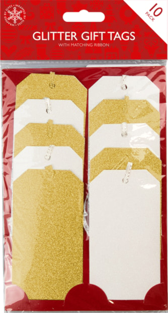 Wholesale Christmas Glitter Gift Tags