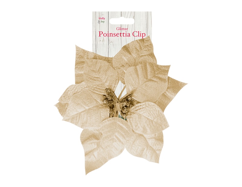 Wholesale Poinsettia Clip