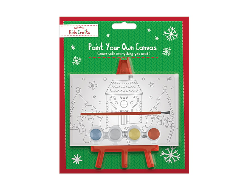 Wholesale Christmas Paint your own canvas with stand