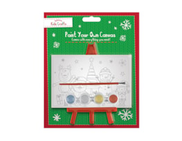 Wholesale Christmas Paint your own canvas with stand