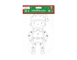 Wholesale Christmas Jointed Card Decorations 4pk