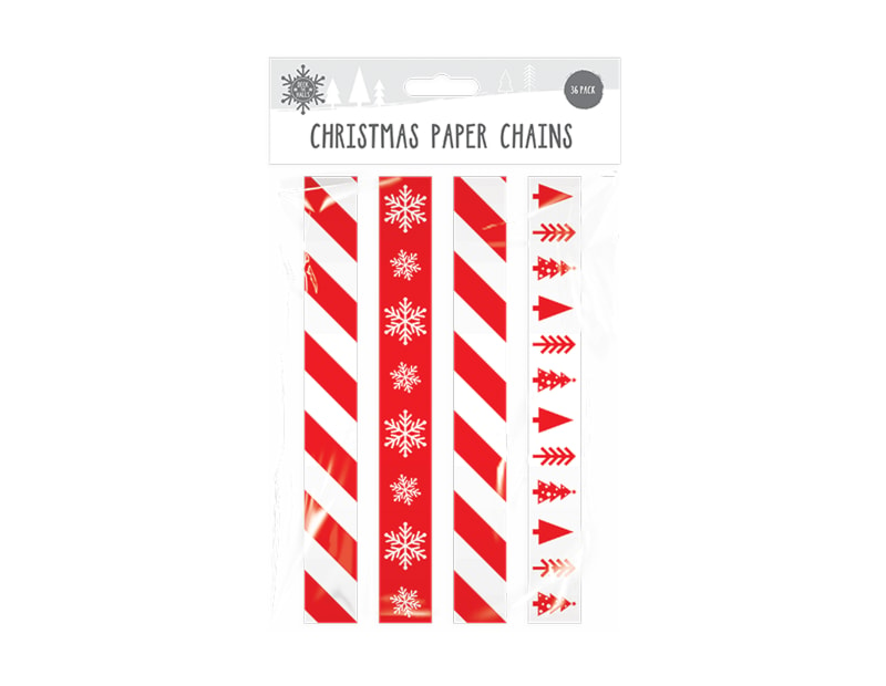 Wholesale Christmas paper chains 36pk