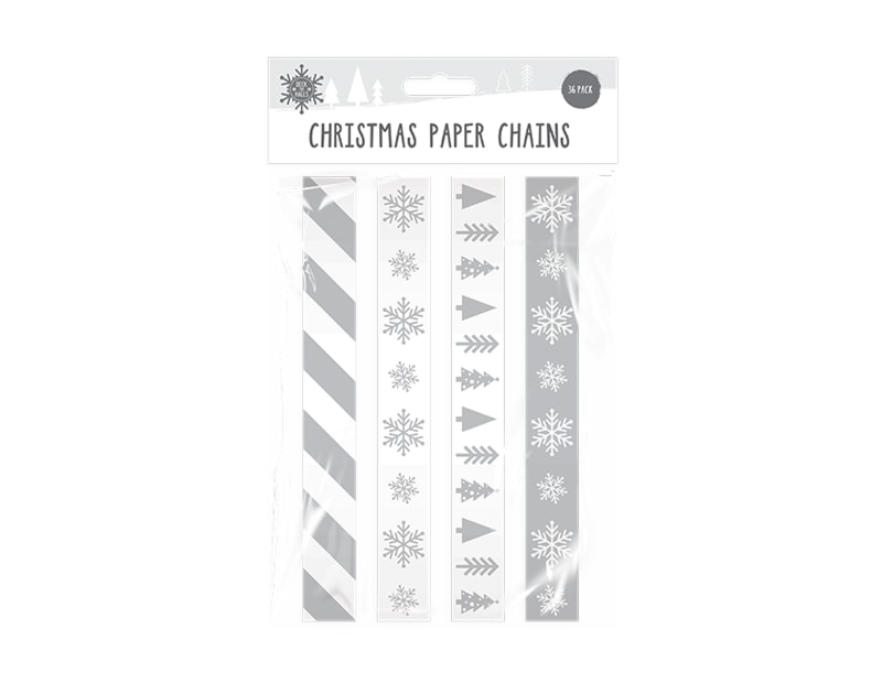 Wholesale Christmas paper chains 36pk