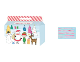 Wholesale Christmas Eve box with stickers | Bulk Buy Christmas Gift Bags & Boxes