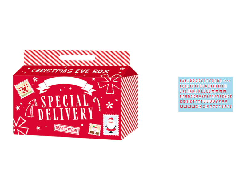 Wholesale Christmas Eve box with stickers | Bulk Buy Christmas Gift Bags & Boxes