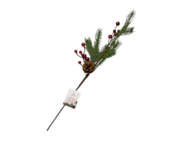 Wholesale Artificial Berry/ Pine Cone Branch 55cm