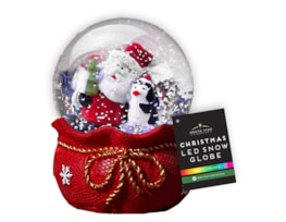 led christmas snow globe wholesale