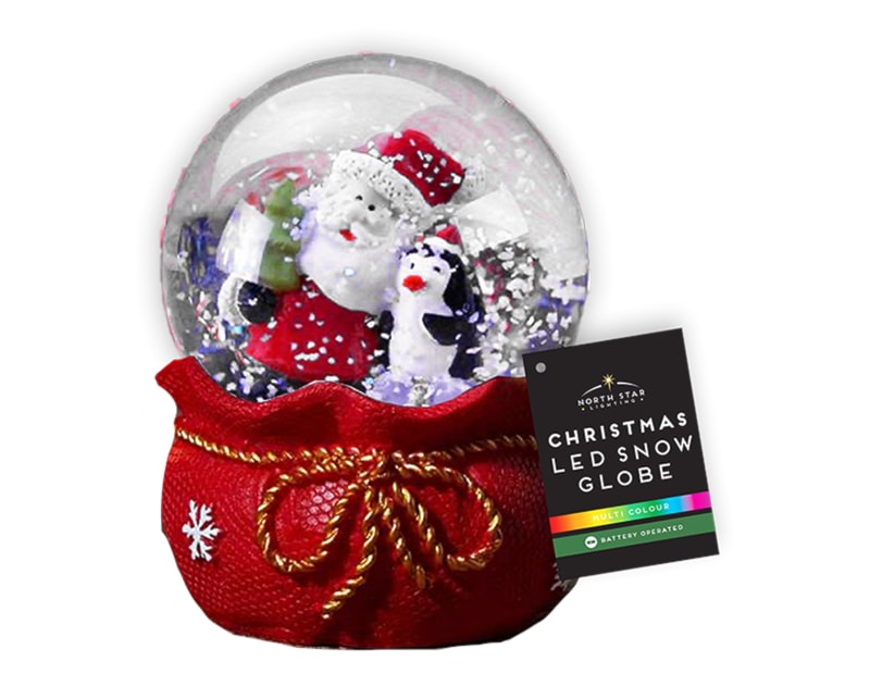 led christmas snow globe wholesale