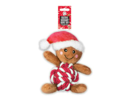 Wholesale Gingerbread Man Rope Plush Dog Toy