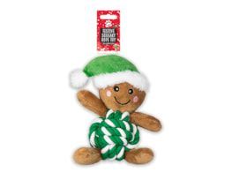 Wholesale Gingerbread Man Rope Plush Dog Toy