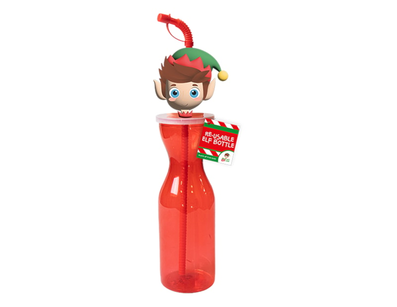 Wholesale Elf Re-usable Plastic Bottle PDQ