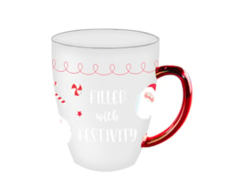 Wholesale Festive Glass Quote Print Mug