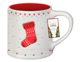 Wholesale Festive Foil Stocking Mug