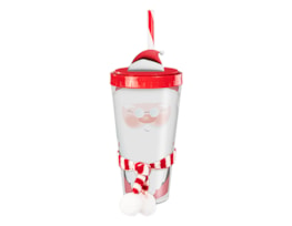 Wholesale Festive Re-usable Plastic Cup with Straw