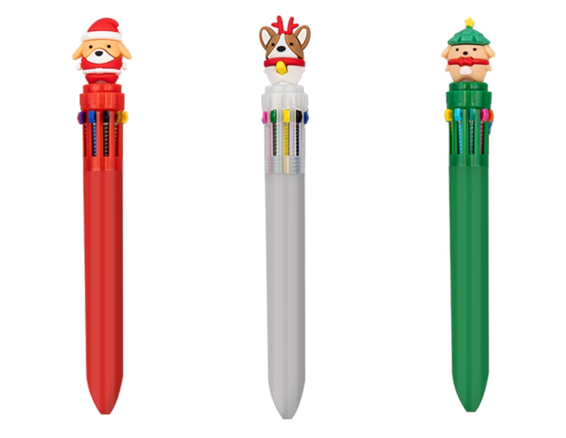 Wholesale Festive Multi-Colour Pen PDQ