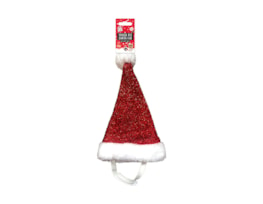 Wholesale Christmas Pet Tinsel Santa Hat