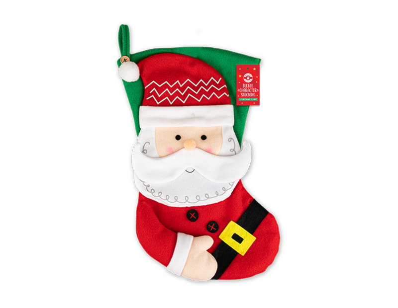 Wholesale Fleece Stocking with 3D Character