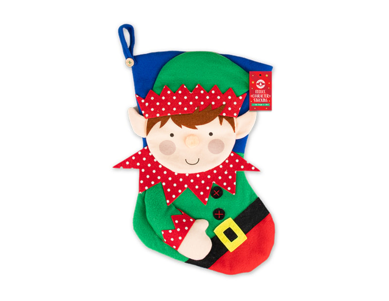 Wholesale Fleece Stocking with 3D Character