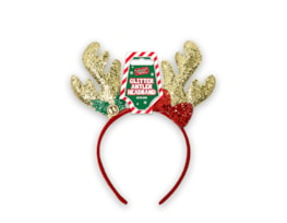 Wholesale Christmas Glitter Antler with Bow Headband