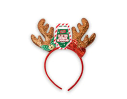 Wholesale Christmas Glitter Antler with Bow Headband