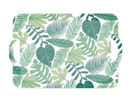 Summer Party Leaf Bamboo Serving Tray 39.5cm x 29.5cm