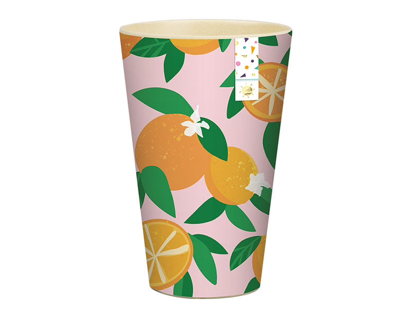 Summer Party Fruit Tall Printed Bamboo Tumbler