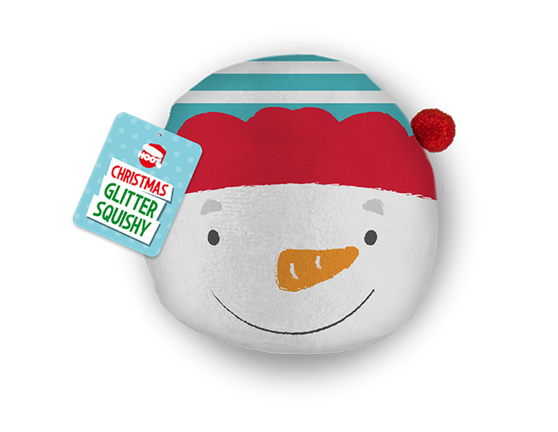 Christmas Plush Glitter Squishies PDQ