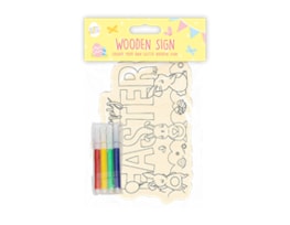 Wholesale colour your own wooden Easter Sign