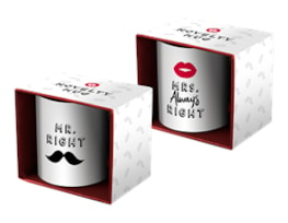 Wholesale His and Hers Novelty Mug in box | Gem imports Ltd.