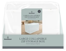 Wholesale Large Collapsible Zip Storage Box 30X52X30CM CDU