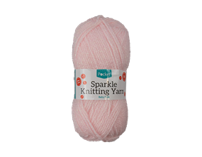 Wholesale ACRYLIC KNITTING YARN SPARKLE BABY PINK 50G