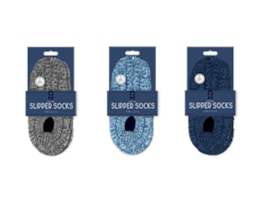 Wholesale Mens Marl Knitted Slipper Socks