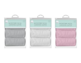 Wholesale Microfibre Facial Cleansing Cloths 3pk