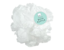 Wholesale Exfoliating White Bath Ruffles