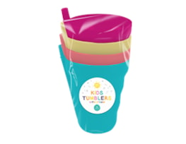 Straw Tumblers 4 Pack