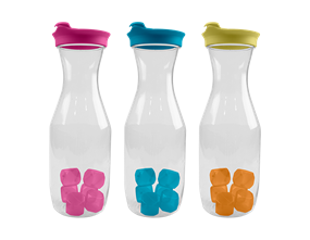 Wholesale 1L  Plastic Carafe with Ice cubes