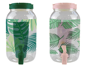 Wholesale Summer Party Leaf Drinks Dispenser with Tumblers