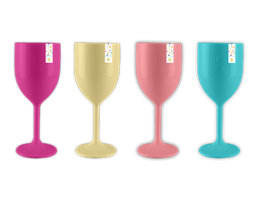 Wholesale Summer Plastic Wine Glass