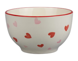 Wholesale Valentine's Heart shaped printed bowl 14cm