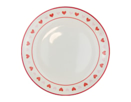 Wholesale Valentine's Heart Printed plate 26cm| Gem imports Ltd