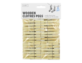 Wooden Clothes Pegs 60pk