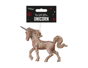 Wholesale Rose Gold Glittered Unicorn Decorations