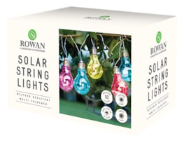 Wholesale 10 Solar light bulb string lights multi-coloured | Gem imports Ltd.