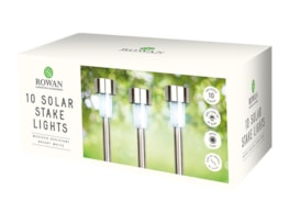 Wholesale 10 solar stake lights bright white | Gem imports Ltd.